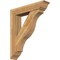 Ekena Millwork Funston Traditional Rough Sawn Bracket w/ Offset Brace, Western Red Cedar, 8"W x 38"D x 44"H BKT0806X38X44FST01RWR - alternate 1